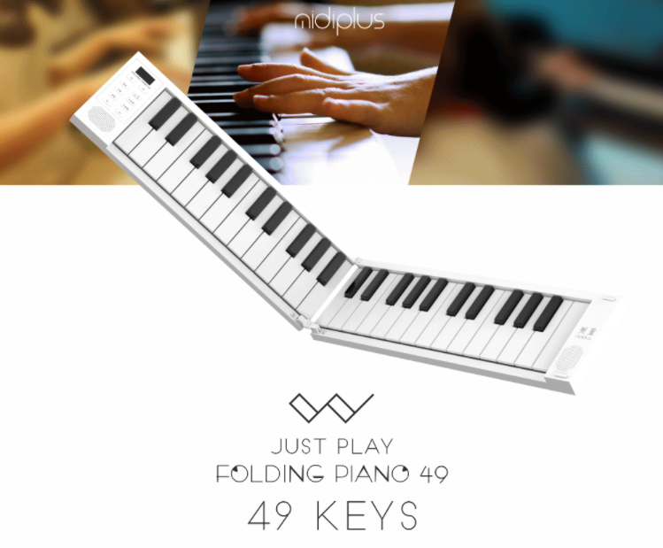 Детальная картинка товара Midiplus Folding piano 49 в магазине Музыкальная Тема
